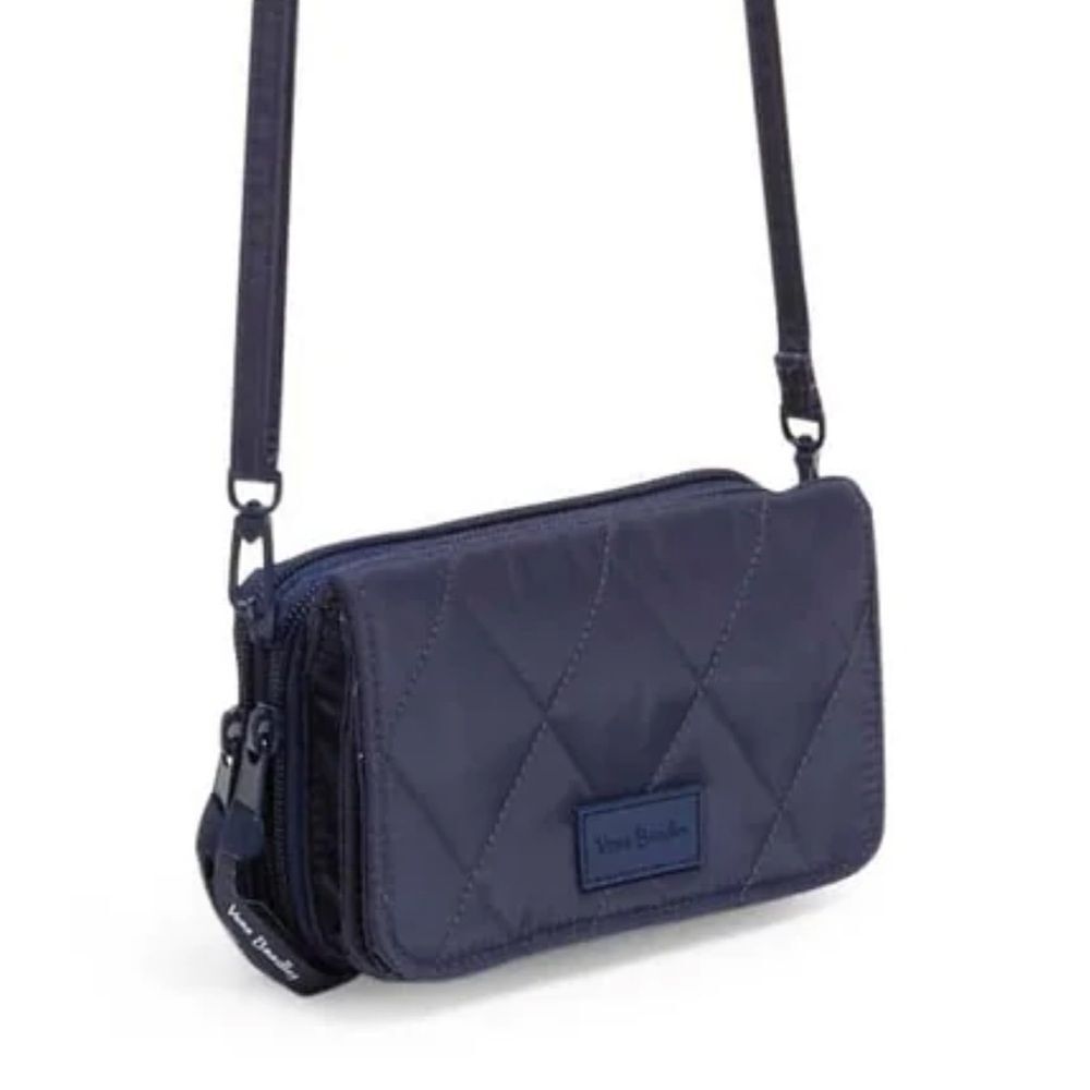 Vera Bradley RFID 3 in 1 Navy Ultralight Quilted Water Repellent Crossbody Bag